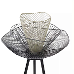 Торшер с трехъярусным плафоном из металлической сетки Metal Mesh Floor Lamp варинант исполнения - 4 | Loft Concept в Омске