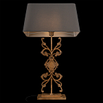 Настольная лампа на ажурном чугунном основании с серым абажуром Openwork Lamp варинант исполнения - 4 | Loft Concept в Омске