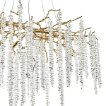 Люстра с декором в виде ветвей с хрустальными подвесками Fairytree Gold Crystal Chandelier варинант исполнения - 2 | Loft Concept в Омске