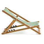 Шезлонг из акации и ткани Argentina варинант исполнения - 5 | Loft Concept в Омске