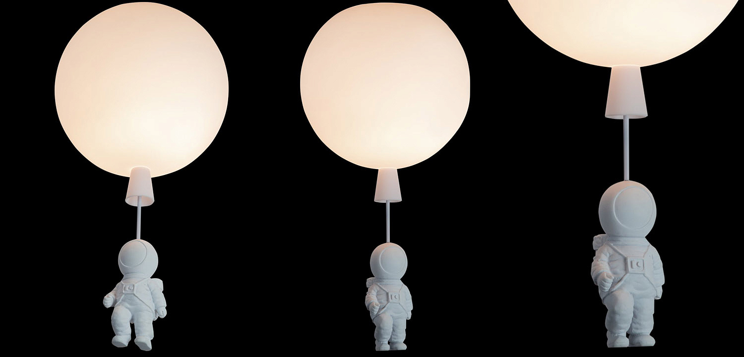 Потолочный светильник Cosmonaut white ball Потолочный светильник Cosmonaut white ball - Loft-Concept в Омске