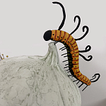 Статуэтка фантастический фрукт Exotic Tropical Fruit orange and white 67 варинант исполнения - 3 | Loft Concept в Омске