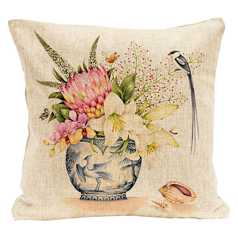 Декоративная подушка Protea Pillow Мульти Бежевый Декоративная подушка Protea Pillow Мульти Бежевый в Омске | Loft Concept
