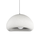 Подвесной светильник с куполообразным белым фактурным абажуром Sergey Makhno варинант исполнения - 1 | Loft Concept в Омске