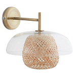 Бра с плафоном из плетенного бамбука Corzine варинант исполнения - 1 | Loft Concept в Омске