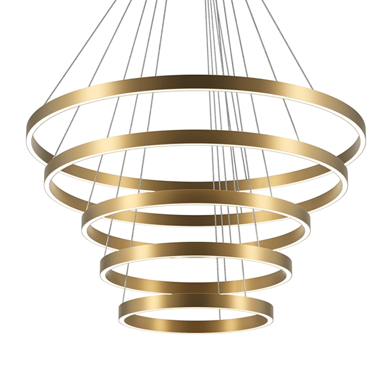 Люстра подвесная Rim 2600-3500К Латунь в Омске | Loft Concept 