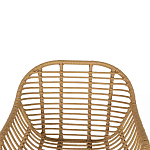 Стул с ротанговым плетением Wicker Half Chair с подлокотниками варинант исполнения - 4 | Loft Concept в Омске