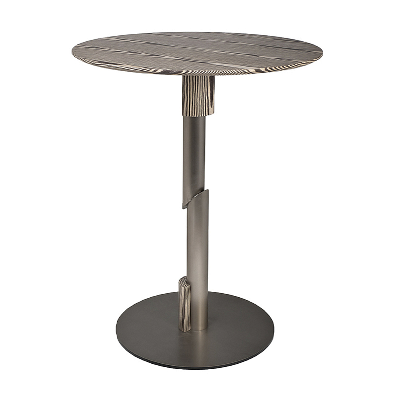 Стол барный круглый высокий с полосатым узором Zebroids  в Омске | Loft Concept 