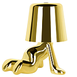 Настольная лампа фигурная цвета золото с гладким абажуром Высота 17 см Sophia варинант исполнения - 2 | Loft Concept в Омске