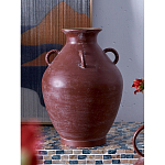 Ваза бордовая с 4-мя фактурными ручками Vase Burgundy Glaze варинант исполнения - 4 | Loft Concept в Омске