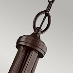 Люстра подвесная с двойным круглым плафоном из органзы и матового стекла Kichler варинант исполнения - 7 | Loft Concept в Омске