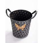 Железное кашпо Gold butterfly design варинант исполнения - 2 | Loft Concept в Омске
