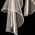 Люстра каскадная с 10-ю прозрачными плафонами Wave Line варинант исполнения - 9 | Loft Concept в Омске