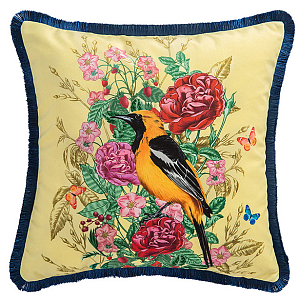 Декоративная подушка Bird in Flowers