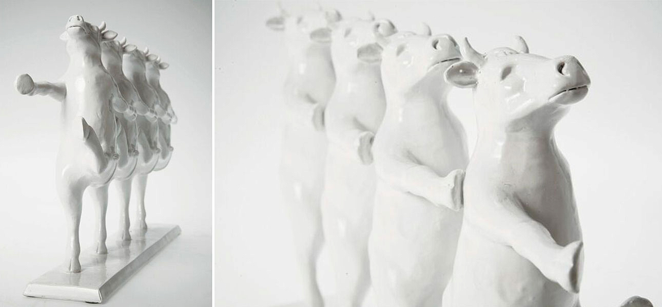 Статуэтка белая March of the Cows - Loft-Concept в Омске