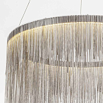 Подвесная кольцевая люстра с металлическими цепочками Fringe Chain Horizontal Ring Light варинант исполнения - 4 | Loft Concept в Омске