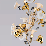 Торшер в виде белых и золотых цветов каллы Refined Taste of Light варинант исполнения - 3 | Loft Concept в Омске