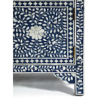 Комод инкрустация костью ORIENTAL Indian синий орнамент варинант исполнения - 5 | Loft Concept в Омске