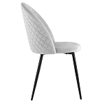 Мягкий стул в сером велюре Miruna Chair варинант исполнения - 5 | Loft Concept в Омске