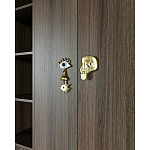 Большой шкаф с витриной Elsa Dreams Walnut варинант исполнения - 5 | Loft Concept в Омске