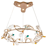 Люстра с хрустальными плафонами и декором Alvere Crystal Chandelier варинант исполнения - 2 | Loft Concept в Омске