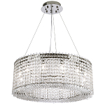 Круглая люстра с хрустальными подвесками хром Crystal Art Chrome Chandelier 12 варинант исполнения - 2 | Loft Concept в Омске