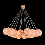 Люстра подвесная круглая с сферическими плафонами из натурального камня Glowing Spheres варинант исполнения - 1 | Loft Concept в Омске