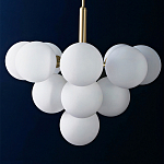 Люстра круглая со стеклянными сферами Maleficent варинант исполнения - 1 | Loft Concept в Омске