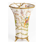 Ваза из фарфора с бронзовой стрекозой  Paradise Dragonfly варинант исполнения - 2 | Loft Concept в Омске