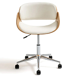 Вращающееся офисное кресло на колёсах Delwyn Chair White варинант исполнения - 2 | Loft Concept в Омске