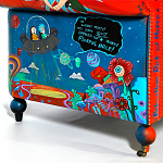 Кресло "Умный Умник" Rick and Morty graffiti chair натуральная кожа  варинант исполнения - 8 | Loft Concept в Омске