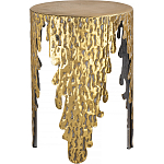 Столик дизайнерский Copper streaks варинант исполнения - 1 | Loft Concept в Омске