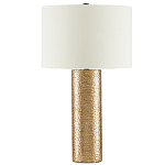 Настольная лампа золотая с цилиндрическим абажуром Golden Mosaic варинант исполнения - 2 | Loft Concept в Омске