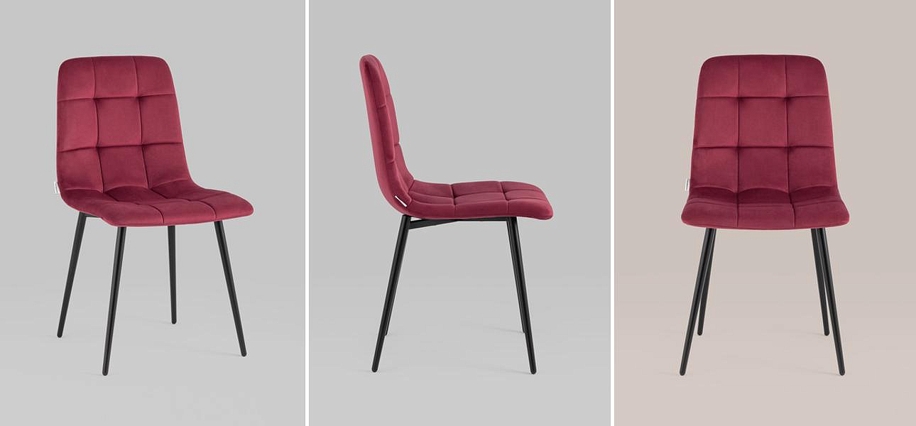 Стул NANCY Chair Малиновый Велюр - Loft-Concept в Омске