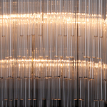 Люстра круглая с прозрачными стеклянными трубками Nembus варинант исполнения - 4 | Loft Concept в Омске