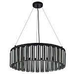 Люстра со стеклянными цилиндрическими плафонами Luminous Cylinders Smoky Round варинант исполнения - 4 | Loft Concept в Омске