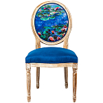 Стул из натурального бука с цветочным принтом Impressionism in Art варинант исполнения - 1 | Loft Concept в Омске