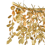 Люстра золотая с декором в виде веток эвкалипта Eucalyptus Branches варинант исполнения - 1 | Loft Concept в Омске