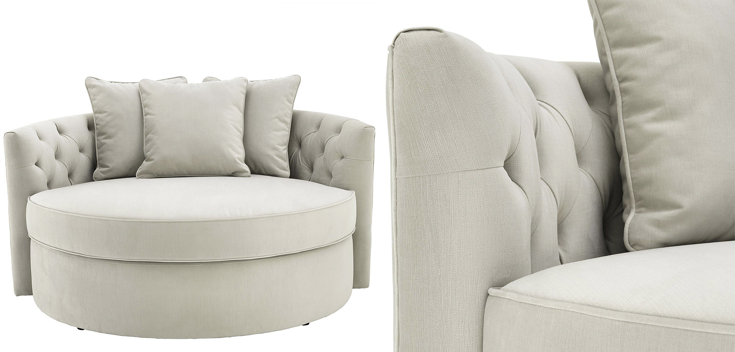 Диван Eichholtz Sofa Carlita Pebble grey Диван Eichholtz Sofa Carlita Pebble grey - Loft-Concept в Омске