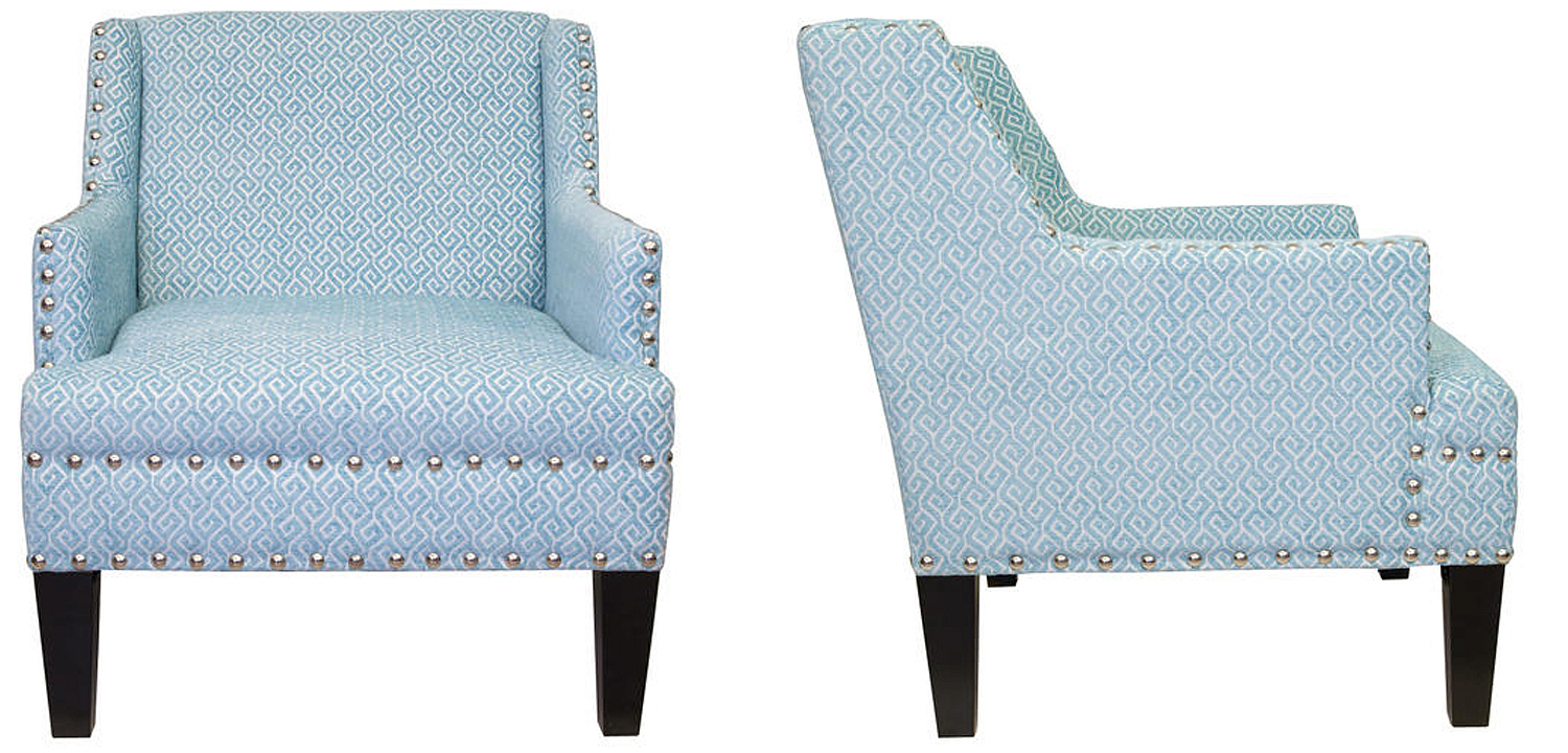 Кресло Fabio Armchair Velour blue Кресло Fabio Armchair Velour blue - Loft-Concept в Омске