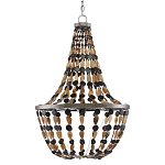 Люстра каплевидной формы с подвесками в виде декоративных бусин Flat Beads варинант исполнения - 3 | Loft Concept в Омске