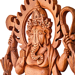 Панно из дерева Ганеша Panel With Animals варинант исполнения - 2 | Loft Concept в Омске