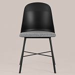 Стул из прочного пластика на металлическом основании Anora Black варинант исполнения - 2 | Loft Concept в Омске