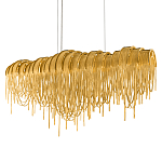 Люстра подвесная с металлическими дугами и длинными цепочками 115 см Atlantis Chain варинант исполнения - 1 | Loft Concept в Омске