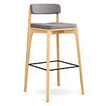Барный стул из массива ясеня Elegant Ash Shape варинант исполнения - 2 | Loft Concept в Омске