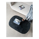 Столик кофейный черного цвета с овальной столешницей и круглым основанием Black Dalmen Table варинант исполнения - 9 | Loft Concept в Омске