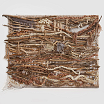 Большая Абстрактное Панно из веток и нитей Dryad Wall Art варинант исполнения - 6 | Loft Concept в Омске