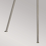 Торшер на трех тонких перекрещенных ножках с белым конусным абажуром из льна Feiss варинант исполнения - 8 | Loft Concept в Омске