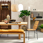 Ваза декоративная из натурального плетеного бамбука Bamboo Decor 42 варинант исполнения - 6 | Loft Concept в Омске