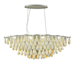 Люстра с подвесками в форме капель на серебристом каркасе Raindrop варинант исполнения - 1 | Loft Concept в Омске